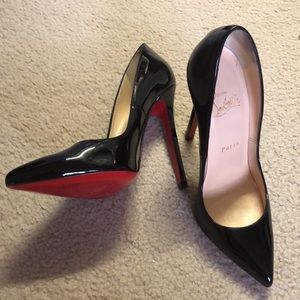 Black Christian Louboutin So Kate 120mm